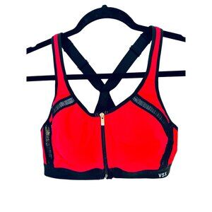 VSX 34B Red & Black Padded Sports Bra